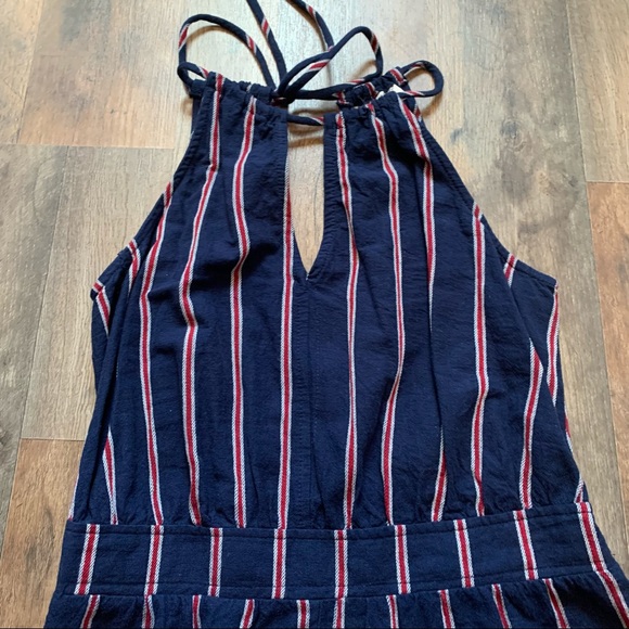 Universal thread stripe linen style jumpsuit - Picture 11 of 12